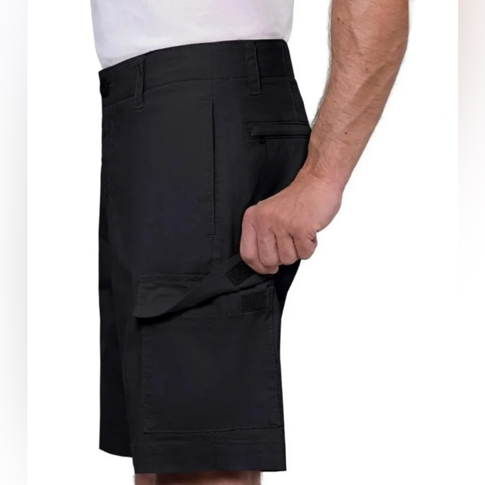 WEARFIRST Men’s Black Cargo Shorts - Picture 4 of 11